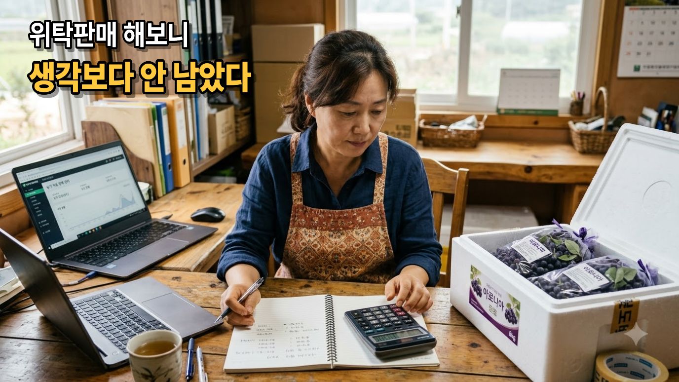 위탁판매 상품의 예상 마진을 계산하는 온라인 판매자