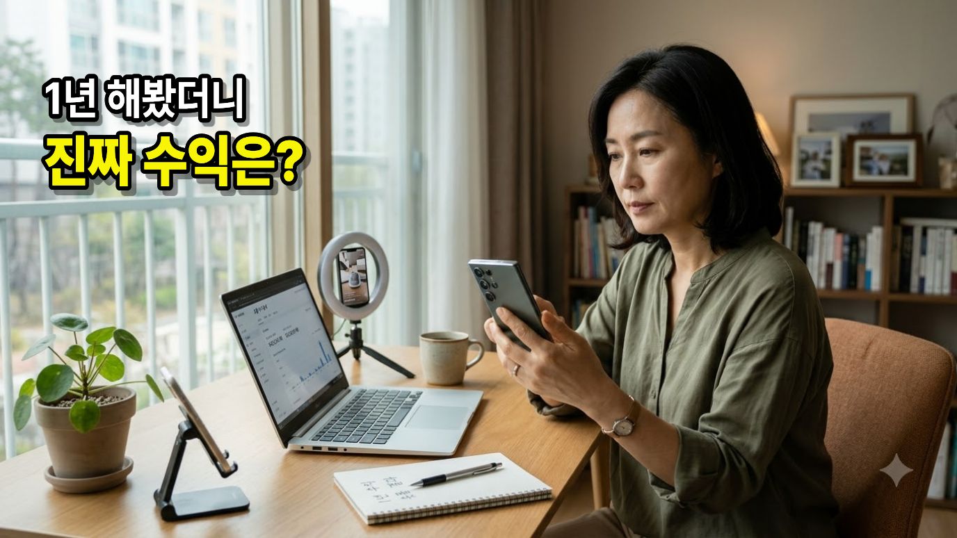 쿠팡파트너스 쇼츠를 1년 운영한 실제 수익 후기